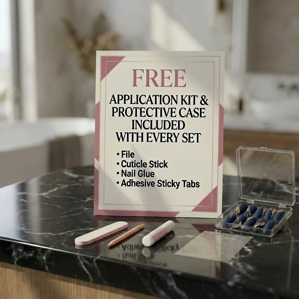 Free application kit and protective case included with every set